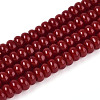 Opaque Spray Painted Glass Beads LS-GLAA-ZX008-4mm-18O-1