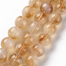 Natural Citrine Beads Strands G-S362-105C