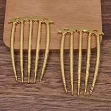 Alloy Hair Comb Findings OHAR-PW0001-426G