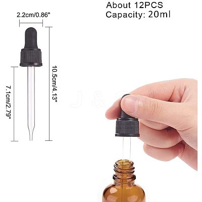 Glass Dropper Set Transfer Graduated Pipettes PH-TOOL-G011-14C-1