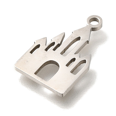 201 Stainless Steel Pendants STAS-R136-11P-1