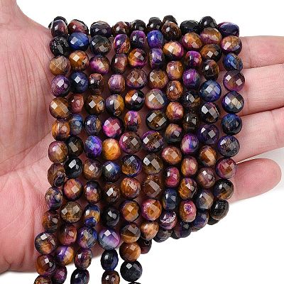 Natural Tiger Eye Beads Strands G-F812-B03-01B-1