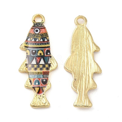 Alloy Enamel Pendants FIND-C037-16G-08-1-1