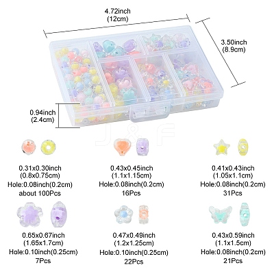 Transparent Acrylic Beads TACR-YW0001-78-1