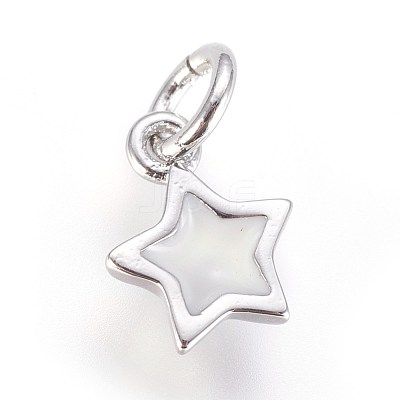 Enamel Brass Charms KK-G364-18P-01-1