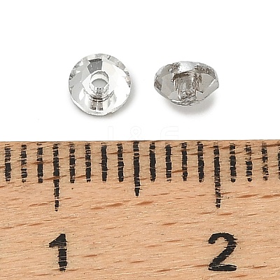 Faceted Transparent Glass Beads GLAA-P075-01B-01-1