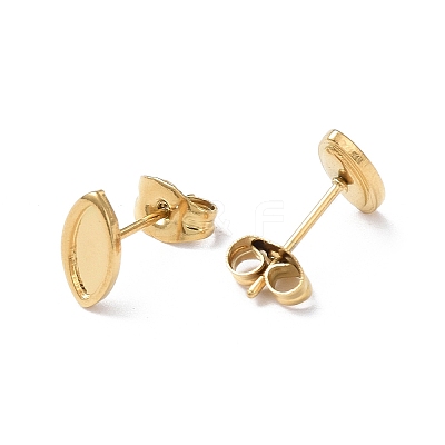 Ion Plating(IP) 304 Stainless Steel Stud Earring Finding EJEW-I285-02G-1