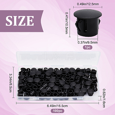 100Pcs Plastic Hole Plugs FIND-GF0003-74-1