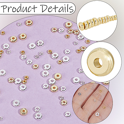 240Pcs 6 Styles Brass Beads KK-BBC0025-79-1
