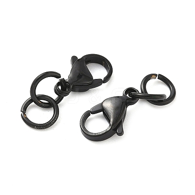 304 Stainless Steel Lobster Claw Clasps STAS-K313-01F-EB-1