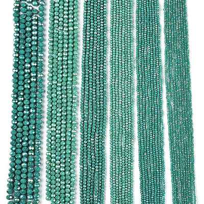 Electroplate Glass Beads Strands LS-EGLA-A044-P1mm-B31-1