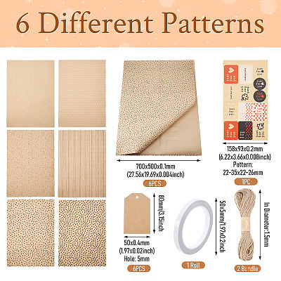 Heart Pattern Gift Wrapping Paper Sets DIY-TAC0020-48-1