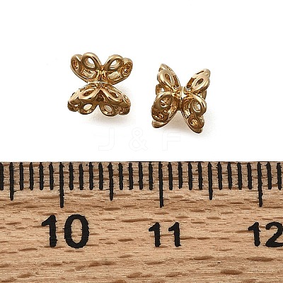 Brass Bead Caps KK-Z126-10G-1
