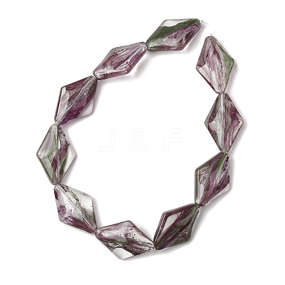 Transparent Handmade Lampwork Beads LA-CBAF0C8-02J-1
