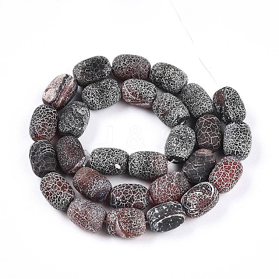 Natural Weathered Agate Beads Strands G-N344-42B-1
