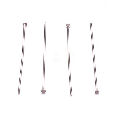 Tarnish Resistant 304 Stainless Steel Flat Head Pins STAS-F117-58P-1.7x30-1