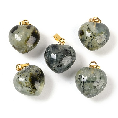 Natural Prehnite Pendants G-J386-H17-G-1