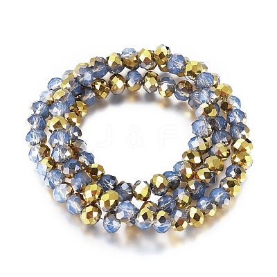 Electroplate Glass Beads Strands EGLA-A034-J2mm-O01-1