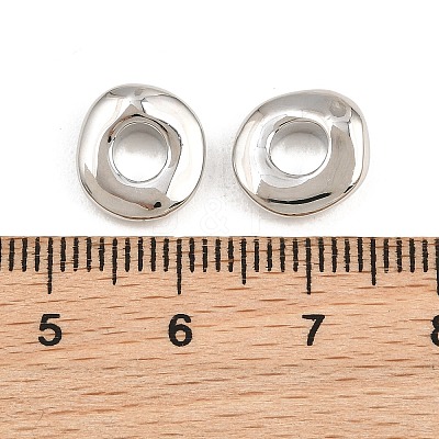 Brass European Beads KK-CBA78C7-33A-P-1