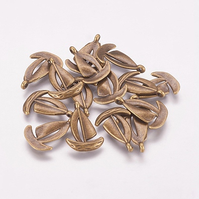 Tibetan Style Alloy Sailing Boat Pendants LS-K091L071-1