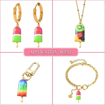 30Pcs 3 Styles Printed Alloy Pendants PALLOY-CJ0002-49-1