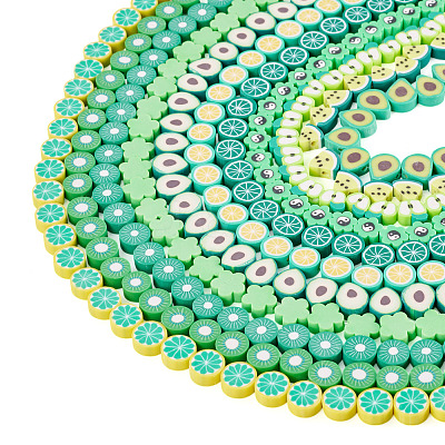 11 Strands 11 Styles Handmade Polymer Clay Bead Strands CLAY-TA0001-71-1
