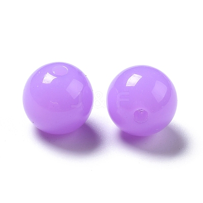 Fluorescent Acrylic Beads MACR-R517-10mm-09-1