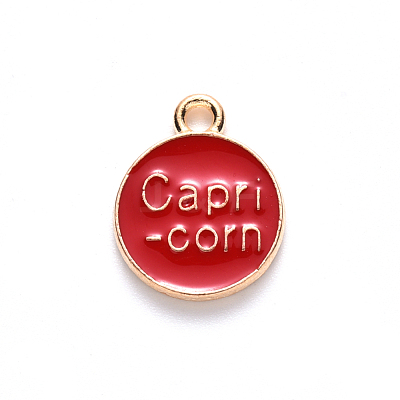 Alloy Enamel Pendants ENAM-S124-01B-07E-1