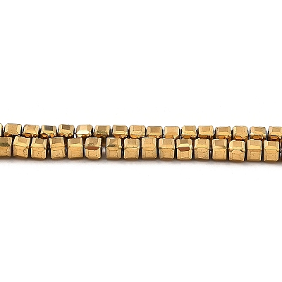 Electroplated Synthetic Non-Magnetic Hematite Beads Strands G-E606-C01-G-1
