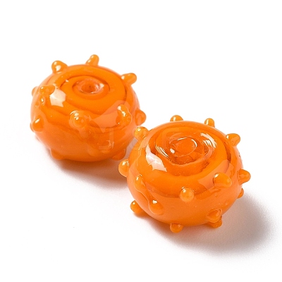 Handmade Bumpy Lampwork Beads LAMP-E023-06D-1