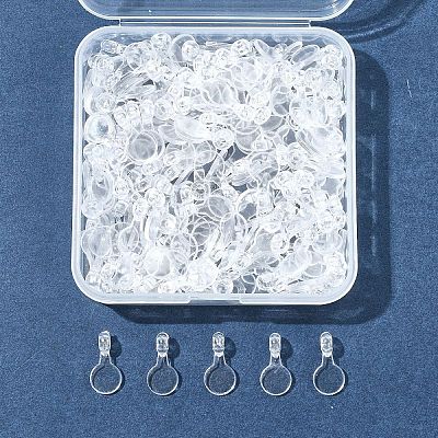 200Pcs Transparent Acrylic Pendants TACR-FS0001-52-1