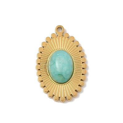 Natural Mixed Gemstone Pendants STAS-P394-06G-1