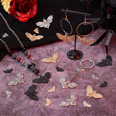 60Pcs 6 Srtyles Alloy Pendants FIND-PH0023-58-1