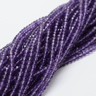 Natural Amethyst Bead Strands G-P271-3mm-09-1
