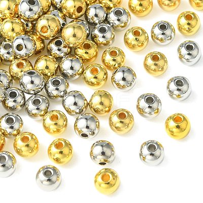 100Pcs 2 Colors CCB Plastic Beads CCB-CJ0001-08-1
