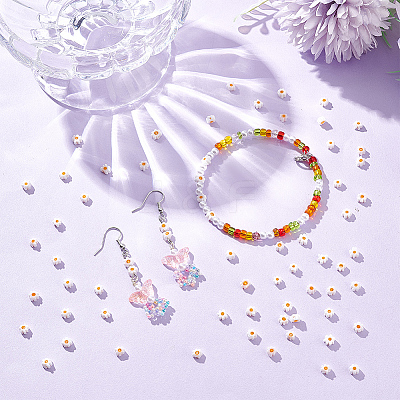 3 Strands Handmade Millefiori Glass Bead Strands LAMP-NB0001-96-1
