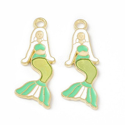 Alloy Enamel Pendants ENAM-G212-03G-03-1