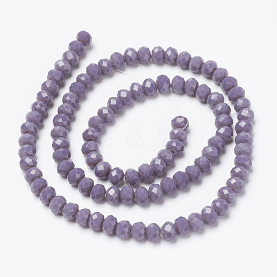 Opaque Solid Color Glass Beads Strands EGLA-A034-P3mm-D11-1