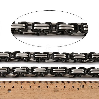 304 Stainless Steel Byzantine Chains SA-E001-20BP-A-1