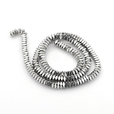 Electroplate Non-magnetic Synthetic Hematite Beads Strands G-O009-A01-1
