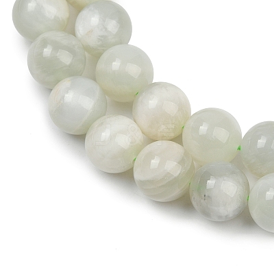 Natural Green Moonstone Beads Strands G-NH0060-A01-03-1