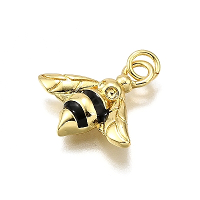 Brass Enamel Pendants KK-D343-06G-1