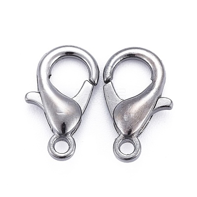 Zinc Alloy Lobster Claw Clasps X-E105-B-1