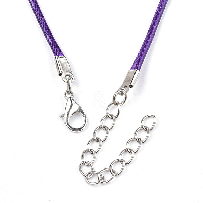 Waxed Cord Necklace Making X-NCOR-T001-06-1