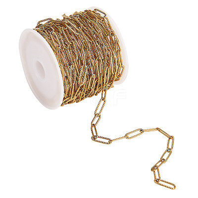 304 Stainless Steel Paperclip Chains CHS-CJC0001-01G-1