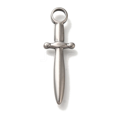 304 Stainless Steel Pendants STAS-H223-17AS-02-1