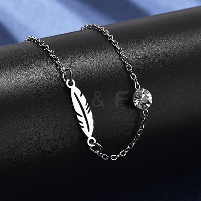 201 Stainless Steel Cable Chain Bracelets LS-BJEW-H205-01E-P-1