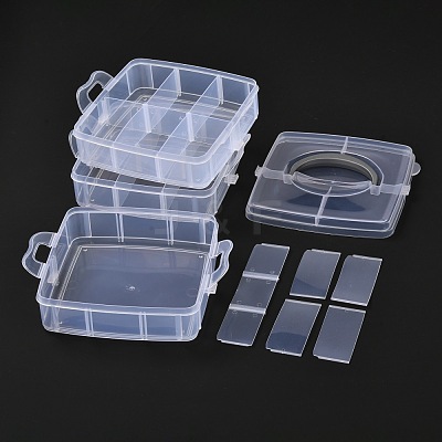 Rectangle Portable PP Plastic Detachable Storage Box CON-D007-02A-1