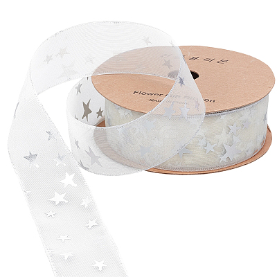 20 Yards Polyester Ribbons SRIB-WH20002-002-1