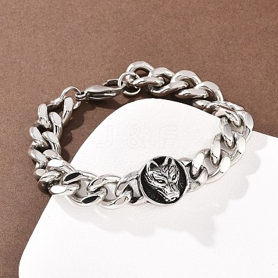304 Stainless Steel Link Bracelets LS-BJEW-D379-11ASP-1
